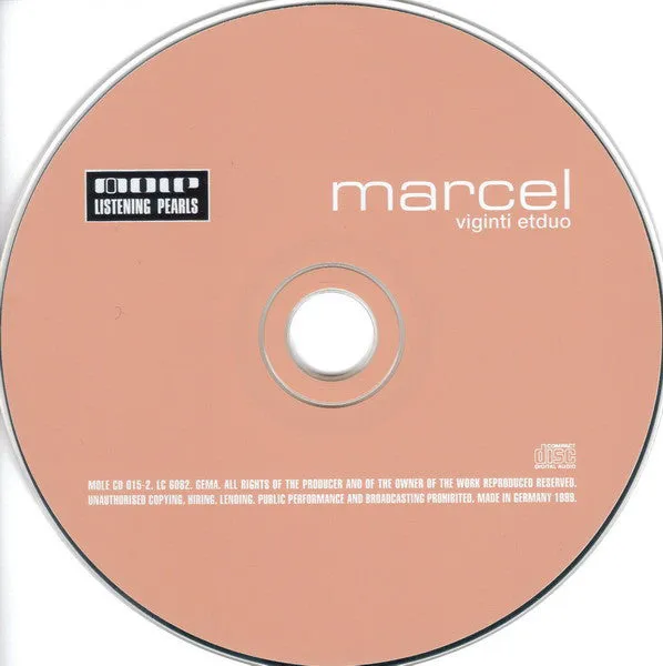 Marcel Viginti Etduo CD usato VG+ downtempo