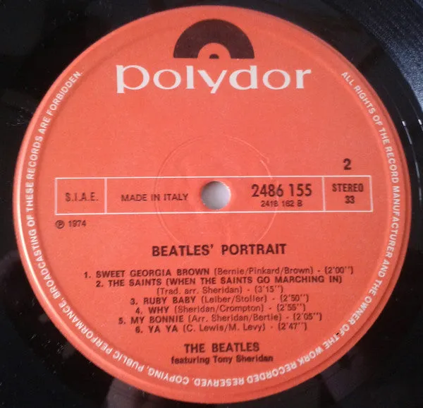 Beatles Tony Sheridan Beatles' Portrait LP compilation 1980
