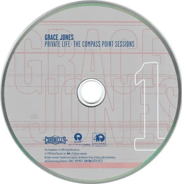 Grace Jones Private Life Compass Point Sessions doppio CD VG+