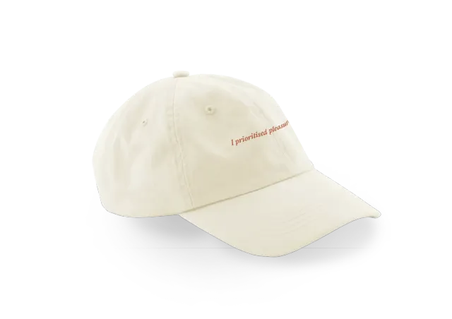 Self Esteem I Prioritised Pleasure Cappellino Nero
