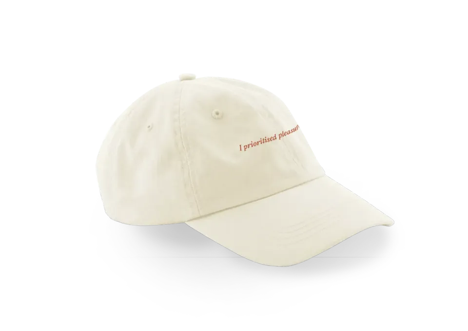 Self Esteem I Prioritised Pleasure Cappellino Nero
