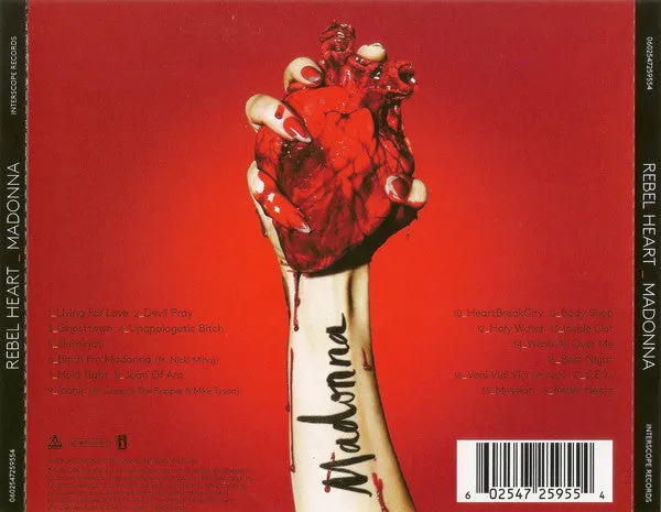 Madonna Rebel Heart CD deluxe usato 19 brani europa