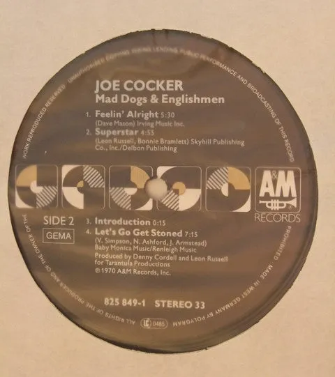 Joe Cocker Mad Dogs Englishmen 2LP gatefold NM