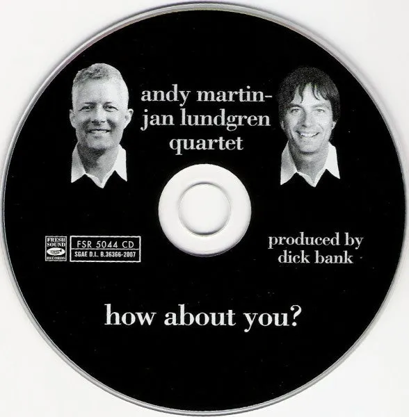 Andy Martin Jan Lundgren How About You CD jazz 2007