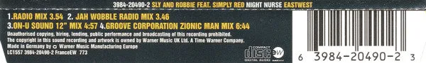 Sly & Robbie Night Nurse CD singolo slimline VG+