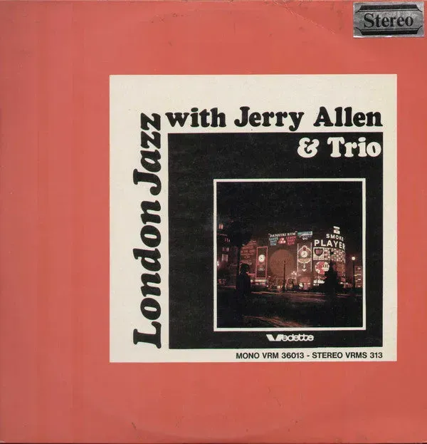 Jerry Allen Trio London Jazz lp vinile NM Italia Vedette