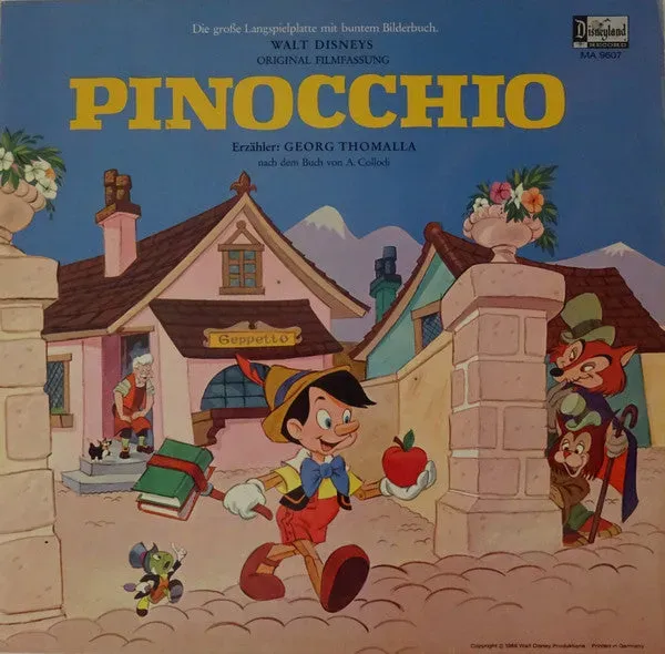 Georg Thomalla Pinocchio vinile LP favola tedesco VG