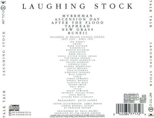 Talk Talk Laughing Stock CD album booklet 8 pagine