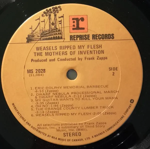 Mothers Of Invention Weasels Ripped LP vinile ristampa