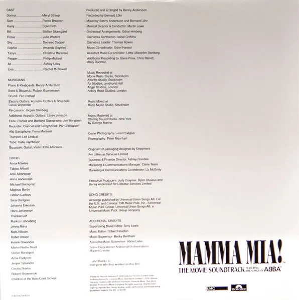 Various Mamma Mia Soundtrack doppio vinile disco mint
