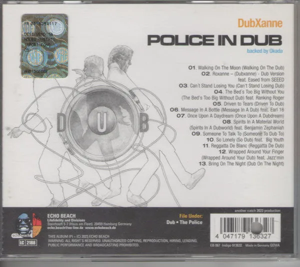 DubXanne Police In Dub CD promo usato reggae dub