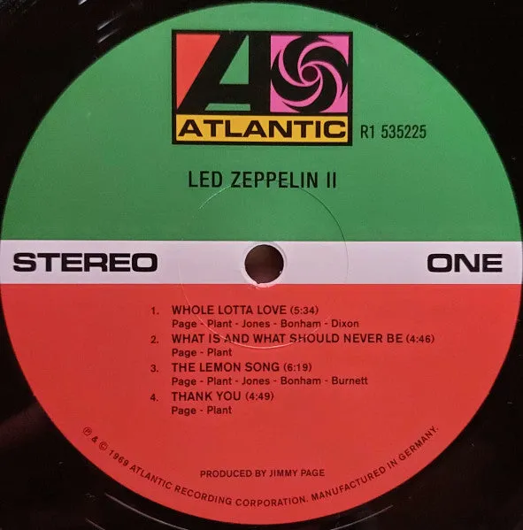 Led Zeppelin II LP 180g rimasterizzato hard rock