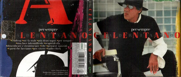 Adriano Celentano Per Sempre cd hardcover poster pop