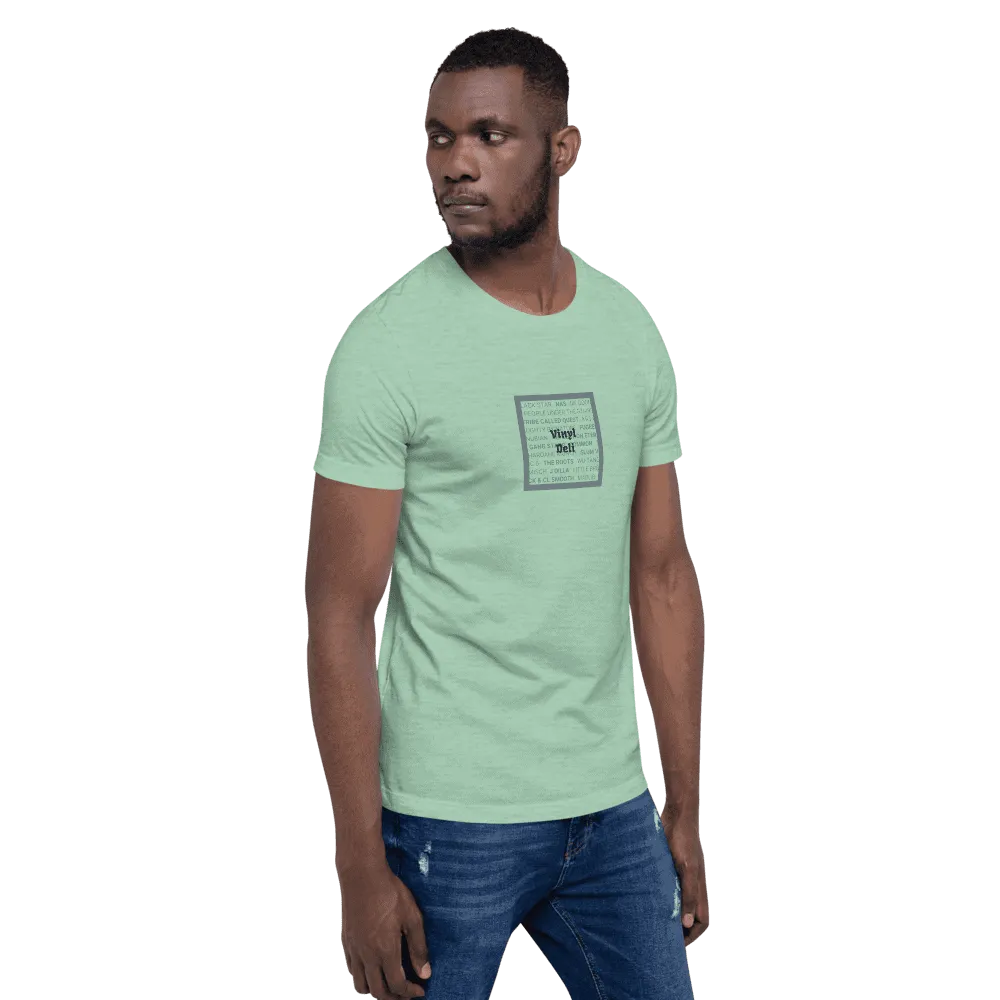 Vinyl Deli Hip Hop Tee maglietta verde Misto cotone