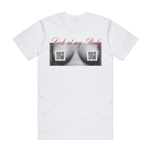 Mabel Look At My Body t-shirt bianca 100% cotone