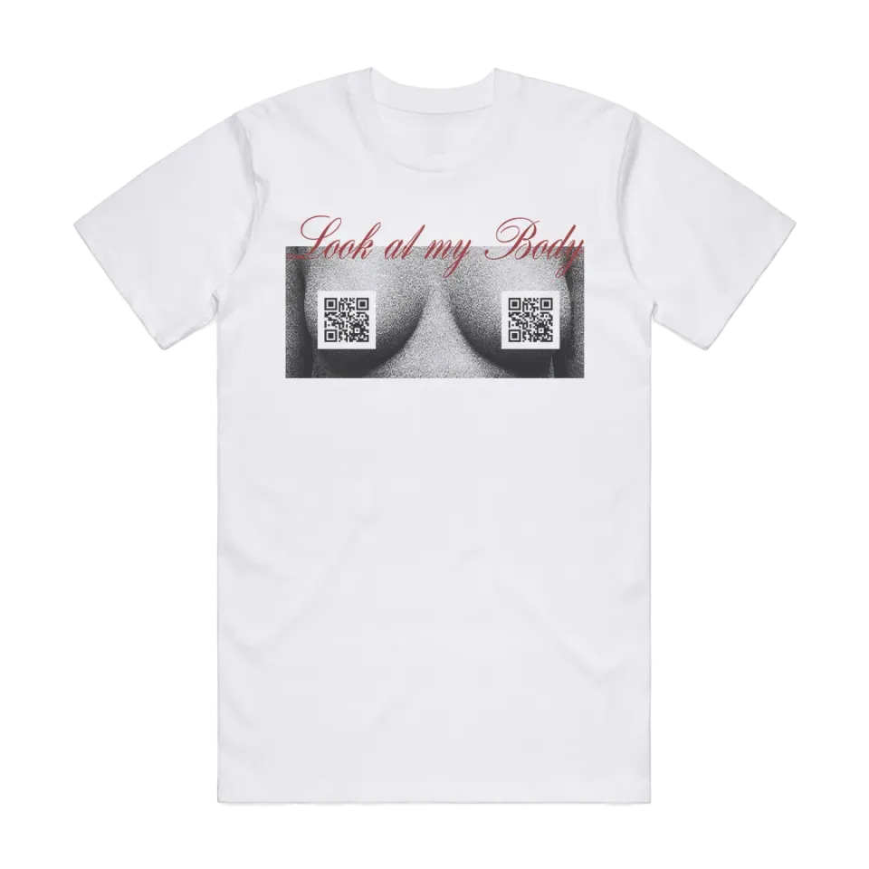 Mabel Look At My Body t-shirt bianca 100% cotone