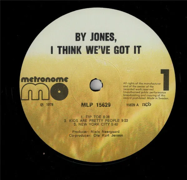 Thad Jones By Jones I Think We've Got It LP big band