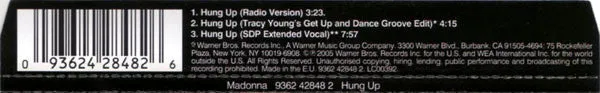 Madonna Hung Up CD maxi singolo remix