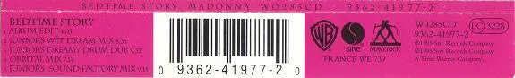 Madonna Bedtime Story CD singolo CD2 house remix