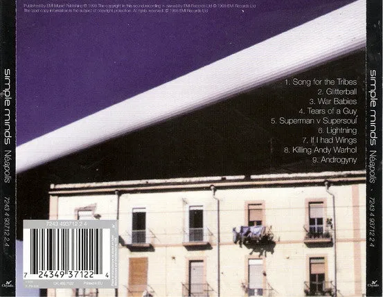 Simple Minds Néapolis CD album synth-pop NM