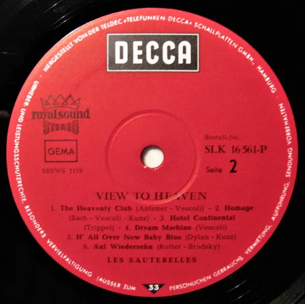 Les Sauterelles View To Heaven vinile LP psichedelico NM