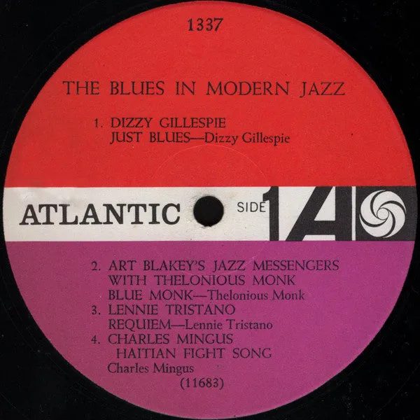 Various The Blues In Modern Jazz LP vinile mono 1960