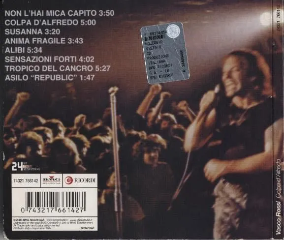 Vasco Rossi Colpa D'Alfredo CD album remaster