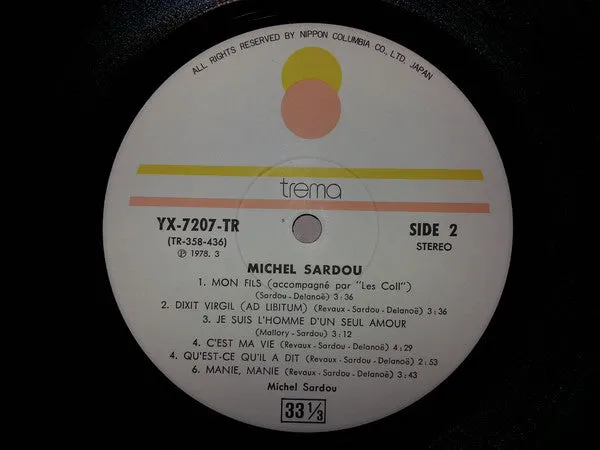 Michel Sardou Michel Sardou LP album Japan chanson NM