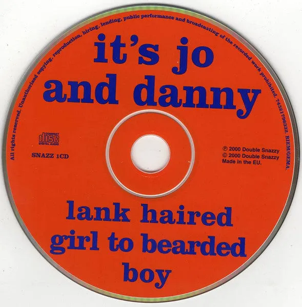 It's Jo And Danny Lank Haired Girl CD album usato folk