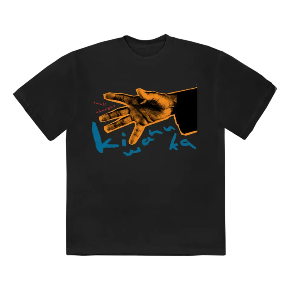 Polydor Michael Kiwanuka Hand T-Shirt Nera Cotone Tour