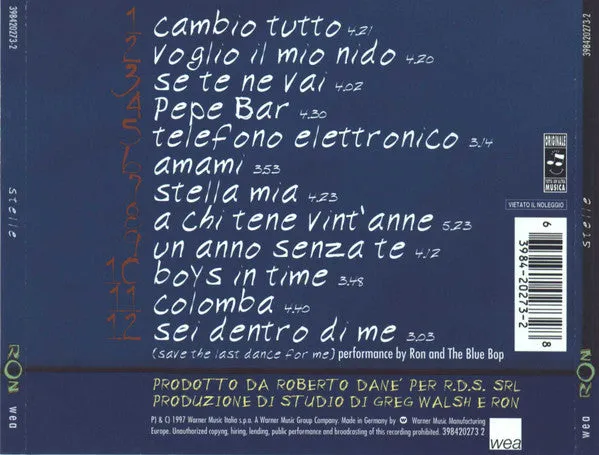 Ron Stelle CD album usato NM pop rock