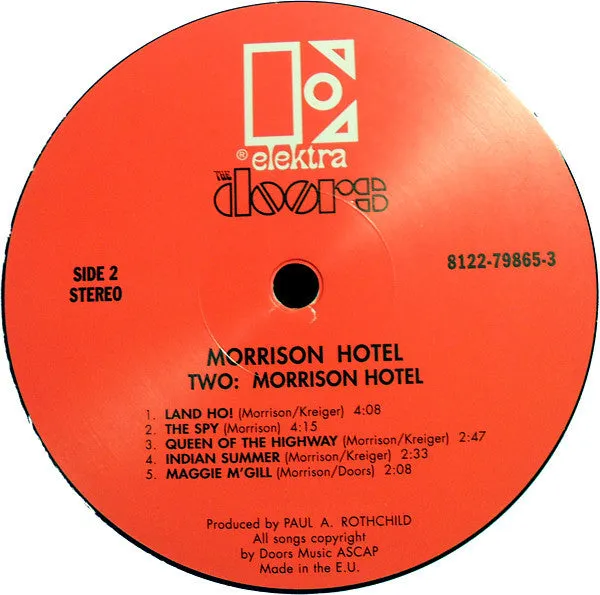 The Doors Morrison Hotel LP 180g gatefold Mint