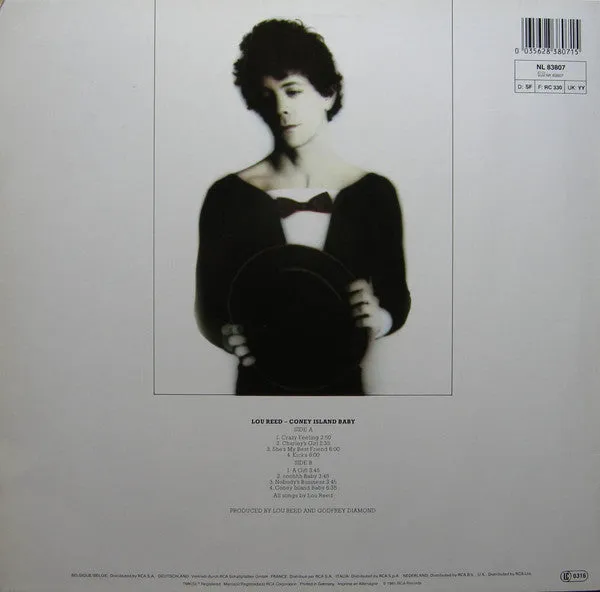 Lou Reed Coney Island Baby vinile LP ristampa glam