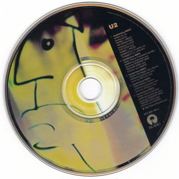 U2 Mysterious Ways CD singolo 5 remix USA 1991