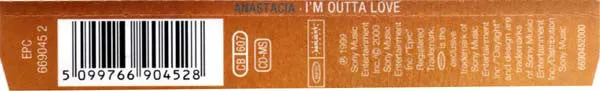 Anastacia I'm Outta Love CD singolo maxi remix
