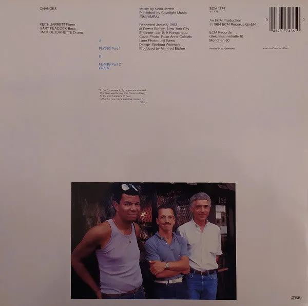 Keith Jarrett Changes LP vinile ECM 1984 NM