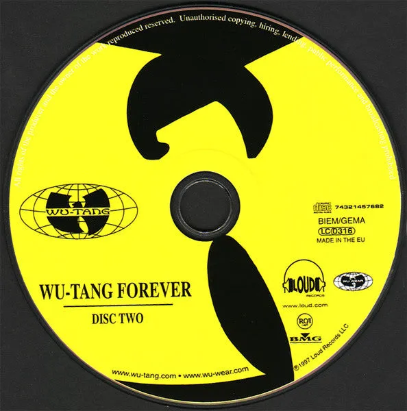 Wu-Tang Clan Wu-Tang Forever CD doppio hardcore