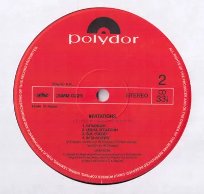 Shakatak Invitations LP vinile stampa Giappone NM