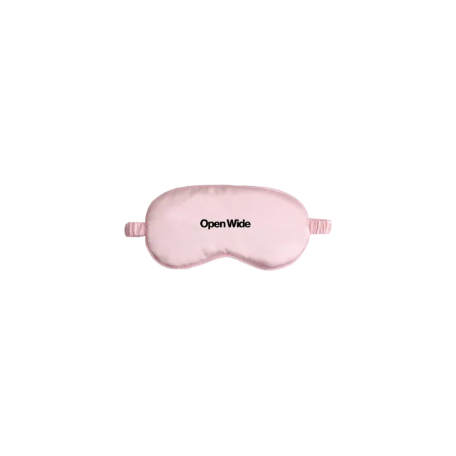 Inhaler Open Wide mascherina notte rosa logo nero