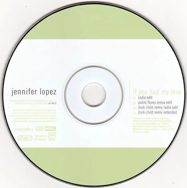 Jennifer Lopez If You Had My Love CD maxi remix
