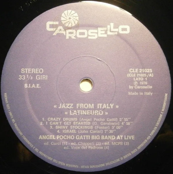 Angel Pocho Gatti Big Band Latineuro Vinile LP latin jazz