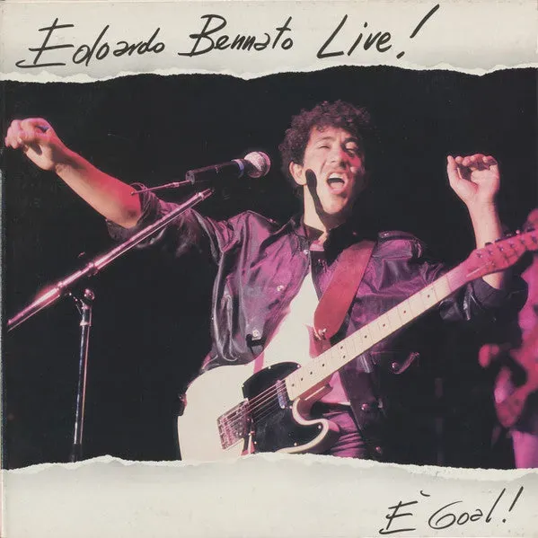 Edoardo Bennato Live È Goal LP vinile gatefold VG+