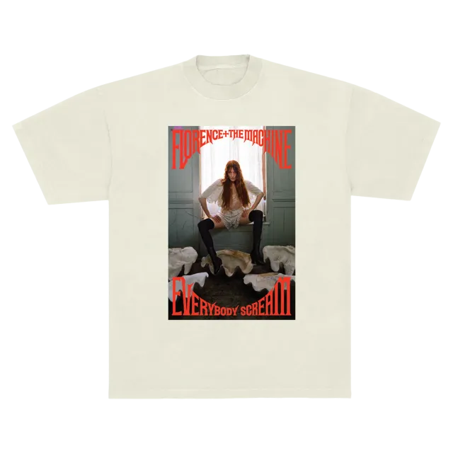 Florence Shell Witch maglietta cotone nera tour date taglia S-XXL