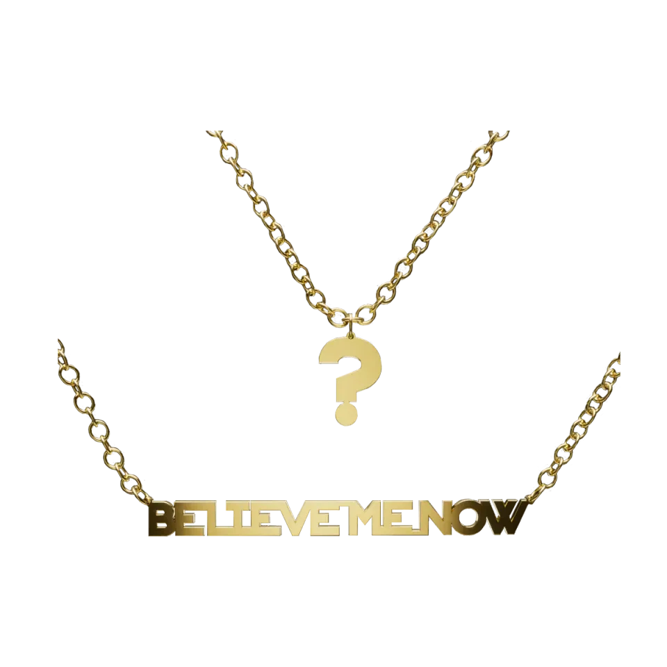 Becky Hill Believe Me Now collana doppio strato