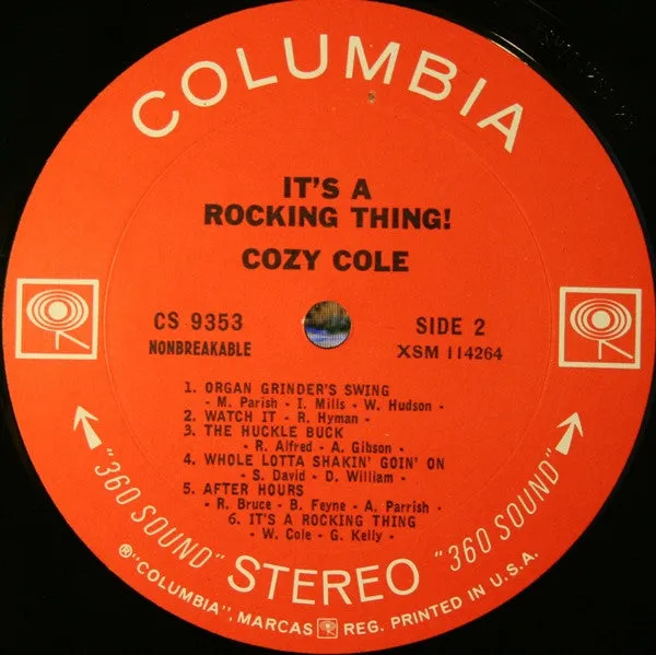 Cozy Cole It's A Rocking Thing LP vinile 1966