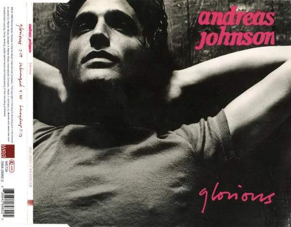 Andreas Johnson Glorious CD singolo pop rock