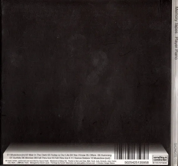 Memory Tapes Player Piano CD album 2011 gatefold