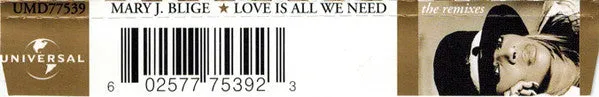 Mary J. Blige Love Is All We Need CD maxi remix '97