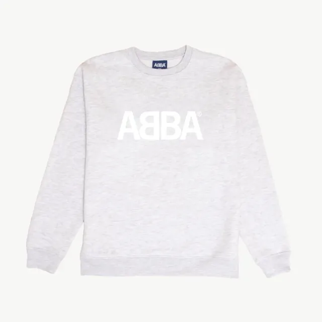 ABBA felpa grigia logo sweatshirt heather grey