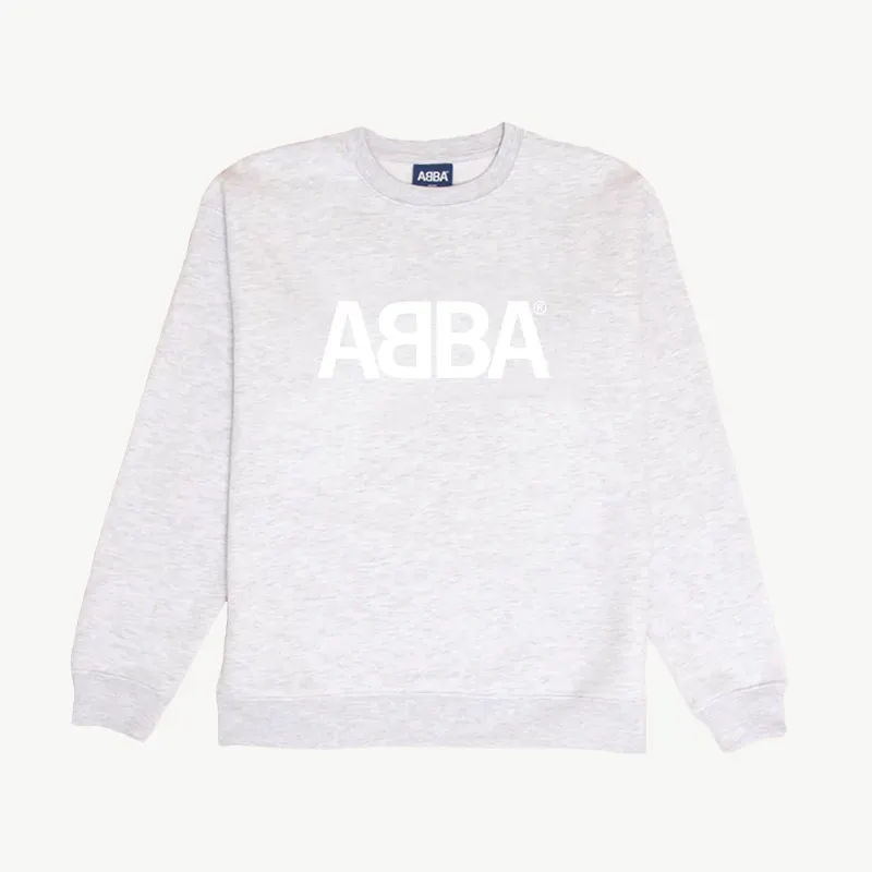 ABBA felpa grigia logo sweatshirt heather grey